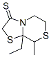 Thiazolo[2,3-c][1,4]thiazine-3(2H)-thione,  8a-ethyltetrahydro-8-methyl- CAS#: 1430-26-8