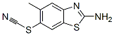 Thiocyanic acid, 2-amino-5-methyl-6-benzothiazolyl ester (8CI,9CI) CAS#: 21615-35-0