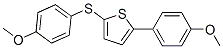 Thiophene, 2-(4-methoxyphenyl)-5-(4-methoxyphenylthio)- CAS#: 107683-45-4