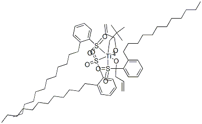 Titanium, 2,2-bis(2-propenyloxy-.kappa.O)methyl-1-butanolato-.kappa.Otris(dodecylbenzenesulfonato-.kappa.O)- CAS#: 103406-74-2