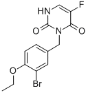 Uracil, 3-(3-bromo-4-ethoxybenzyl)-5-fluoro- CAS#: 102613-15-0