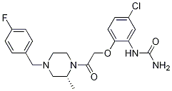 Urea, N-[5-chloro-2-[2-[(2R)-4-[(4-fluorophenyl)Methyl]-2-Methyl-1-piperazinyl]-2-oxoethoxy]phenyl]- CAS#: 217645-70-0