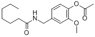 Vanillylamine, N-heptanoyl-, acetate CAS#: 101030-69-7