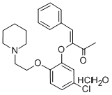 (Z)-3-(5-Chloro-2-(2-piperidinoethoxy)phenoxy)-4-phenyl-3-buten-2-one hydrochloride hydrate CAS#: 106064-13-5