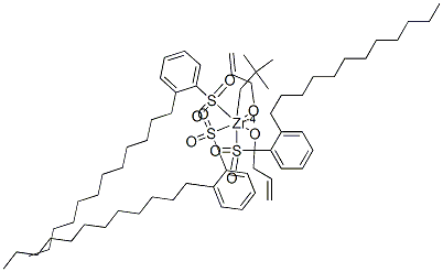 Zirconium, 2,2-bis(2-propenyloxy-.kappa.O)methyl-1-butanolato-.kappa.Otris(dodecylbenzenesulfonato-.kappa.O)- CAS#: 109766-35-0