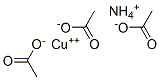 acetic acid, ammonium copper salt CAS#: 23087-46-9