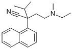 alpha-(2-(N-Ethyl-N-methylamino)ethyl)-alpha-isopropyl-1-naphthaleneac etonitrile CAS#: 2809-60-1