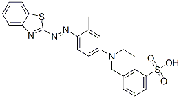 alpha-[[4-(benzothiazol-2-ylazo)-m-tolyl]ethylamino]-m-toluenesulphonic acid CAS#: 29706-48-7