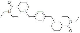 alpha, alpha'-bis(3-(N,N-diethylcarbamoyl)piperidino)-4-xylene CAS#: 10059-97-9