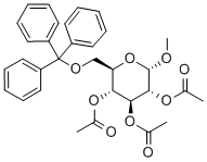 alpha-d-Glucopyranoside, methyl 6-O-(triphenylmethyl)-, triacetate CAS#: 18031-49-7