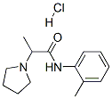alpha-methyl-N-(o-tolyl)pyrrolidine-1-acetamide monohydrochloride CAS#: 19281-32-4