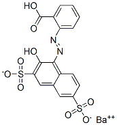 barium(2+) hydrogen 2-[(2-hydroxy-3,6-disulphonato-1-naphthyl)azo]benzoate CAS#: 1325-16-2