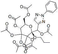 beta-D-Glucopyranoside, 2,3-bis(acetyloxy)-1-[(acetyloxy)(2-phenyl-2H- 1,2,3-triazol-4-yl)methyl]propyl, tetraacetate (ester), [1S(R),2R]- CAS#: 13977-37-2