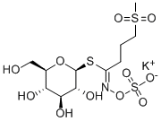 beta-d-Glucopyranose, 1-thio-, 1-[4-(methylsulfonyl)-N-(sulfooxy)butanimidate], monopotassium salt CAS#: 15592-36-6