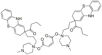bis[1-[3-[2-(1-oxobutyl)-10H-phenothiazin-2-yl]propyl]-4-methylpiperazin-1-yl] maleate CAS#: 1063-55-4