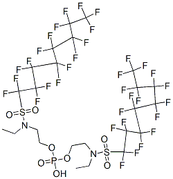 bis[2-[N-ethyl(heptadecafluorooctanesulphonyl)amino]ethyl] hydrogen phosphate CAS#: 2965-52-8
