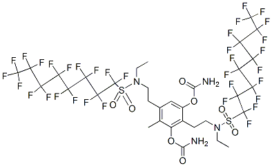 bis[2-[ethyl[(heptadecafluorooctyl)sulphonyl]amino]ethyl] (4-methyl-1,3-phenylene)biscarbamate CAS#: 21055-88-9