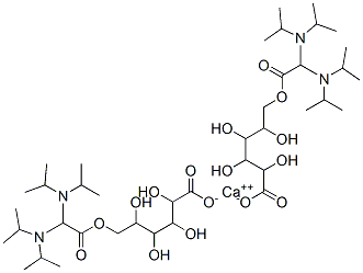 calcium 6-[2,2-bis(dipropan-2-ylamino)acetyl]oxy-2,3,4,5-tetrahydroxy-hexanoic acid CAS#: 11041-98-8