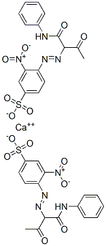 calcium bis[3-nitro-4-[[2-oxo-1-[(phenylamino)carbonyl]propyl]azo]benzenesulphonate] CAS#: 12286-65-6