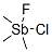 chloro-fluoro-trimethyl-stiborane CAS#: 13077-54-8