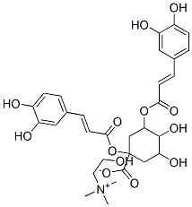 choline (1alpha,3alpha,4alpha,5beta)-1,3-bis[3,4-dihydroxycinnamoyloxy]-4,5-dihydroxycyclohexanecarboxylate CAS#: 100018-95-9