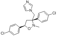cis-3,5-Bis(4-chlorophenyl)-3-((1H-imidazol-1-yl)-methyl)-2-methylisoxazolidine CAS#: 113614-50-9