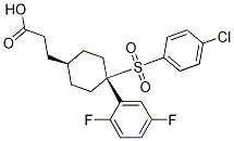 cis-4-[(4-Chlorophenyl)sulfonyl]-4-(2,5-difluorophenyl)cyclohexanepropanoic acid CAS#: 471905-41-6