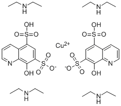 copper diethylamine oxyquinoline sulfonate CAS#: 13007-93-7