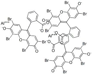 dialuminium tris[2-(2,4,5,7-tetrabromo-6-oxido-3-oxoxanthen-9-yl)benzoate] CAS#: 15876-39-8