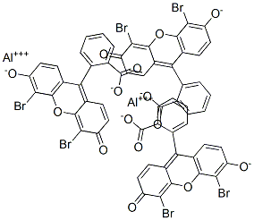 dialuminium tris[2-(4,5-dibromo-6-oxido-3-oxoxanthen-9-yl)]benzoate CAS#: 15876-57-0