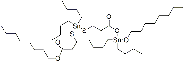 dibutyl[[3-[[dibutyl[[2-[(octyloxy)carbonyl]ethyl]thio]stannyl]thio]propionyl]oxy](octyloxy)stannane CAS#: 21986-78-7