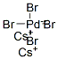 dicesium tetrabromopalladate(2-) CAS#: 15654-54-3