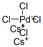 dicesium tetrachloropalladate(2-) CAS#: 13820-33-2
