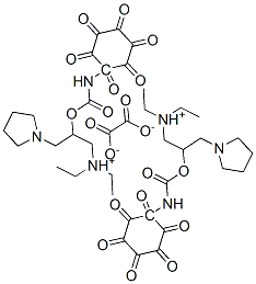 diethyl-[2-[(2-hexoxyphenyl)carbamoyloxy]-3-(2,3,4,5-tetrahydropyrrol- 1-yl)propyl]azanium, 2-hydroxy-2-oxo-acetate CAS#: 105404-39-5