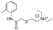 diethyl-[2-[(2-methylphenyl)carbamoylmethylsulfanyl]ethyl]azanium chlo ride CAS#: 102489-61-2