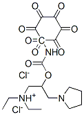 diethyl-[2-[(3-heptoxyphenyl)carbamoyloxy]-3-(2,3,4,5-tetrahydropyrrol -1-yl)propyl]azanium dichloride CAS#: 105404-42-0