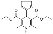 diethyl 2,6-dimethyl-4-thiophen-2-yl-1,4-dihydropyridine-3,5-dicarboxylate CAS#: 23118-58-3