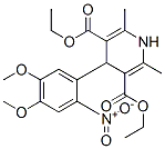 diethyl 4-(4,5-dimethoxy-2-nitrophenyl)-1,4-dihydro-2,6-dimethylpyridine-3,5-dicarboxylate CAS#: 21203-88-3