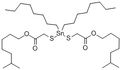 diisooctyl 2,2'-[(dioctylstannylene)bis(thio)]diacetate CAS#: 26401-97-8