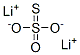 dilithium thiosulphate CAS#: 16992-28-2