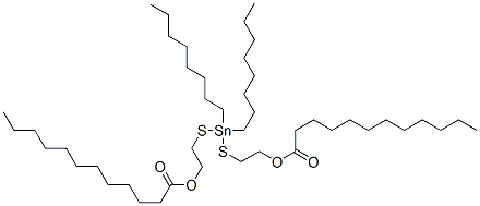 (dioctylstannylene)bis(thio-2,1-ethylene) dilaurate CAS#: 28570-25-4
