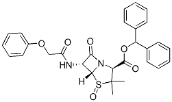 diphenylmethyl [2S-(2alpha,5alpha,6beta)]-3,3-dimethyl-7-oxo-6-(phenoxyacetamido)-4-thia-1-azabicyclo[3.2.0]heptane-2-carboxylate 4-oxide CAS#: 10209-09-3