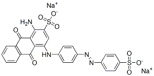 disodium 1-amino-9,10-dihydro-9,10-dioxo-4-[4-[(4-sulphonatophenyl)azo]anilino]anthracene-2-sulphonate CAS#: 27678-26-8