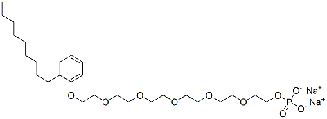 disodium 17-(nonylphenoxy)-3,6,9,12,15-pentaoxaheptadecan-1-yl phosphate CAS#: 12068-19-8