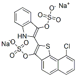 disodium 2-[9-chloro-3-(sulphonatooxy)naphtho[1,2-b]thien-2-yl]-1H-indol-3-yl sulphate CAS#: 10169-52-5