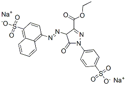 disodium 3-ethyl 4,5-dihydro-5-oxo-4-[(4-sulphonato-1-naphthyl)azo]-1-(4-sulphonatophenyl)-1H-pyrazole-3-carboxylate CAS#: 15139-76-1