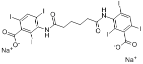 disodium 3,3'-[(1,6-dioxo-1,6-hexanediyl)diimino]bis[2,4,6-triiodobenzoate] CAS#: 2618-26-0