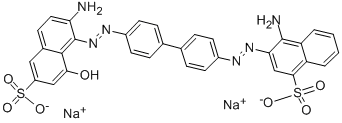 disodium 4-amino-3-[[4'-[(2-amino-8-hydroxy-6-sulphonatonaphthyl)azo][1,1'-biphenyl]-4-yl]azo]naphthalene-1-sulphonate CAS#: 1937-35-5