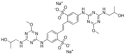 disodium 4,4'-bis[[4-[(2-hydroxypropyl)amino]-6-methoxy-1,3,5-triazin-2-yl]amino]stilbene-2,2'-disulphonate CAS#: 20179-35-5