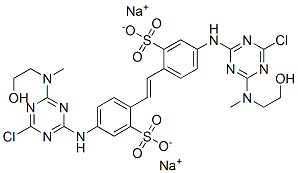 disodium 4,4'-bis[[4-chloro-6-[(2-hydroxyethyl)methylamino]-1,3,5-triazin-2-yl]amino]stilbene-2,2'-disulphonate CAS#: 25790-73-2